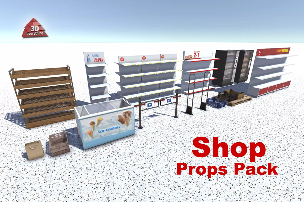 Shop Props Pack 1.1商店物品家具模型