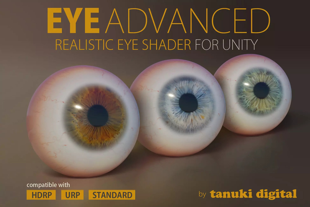 Eye Advanced 1.1.1逼真眼睛眼球瞳孔模型 眼睛着色器