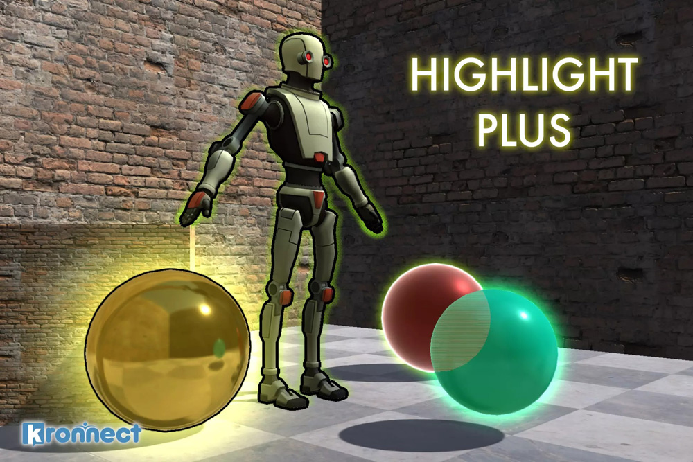 Highlight Plus 7.9.2 模型轮廓发光高亮透视效果插件