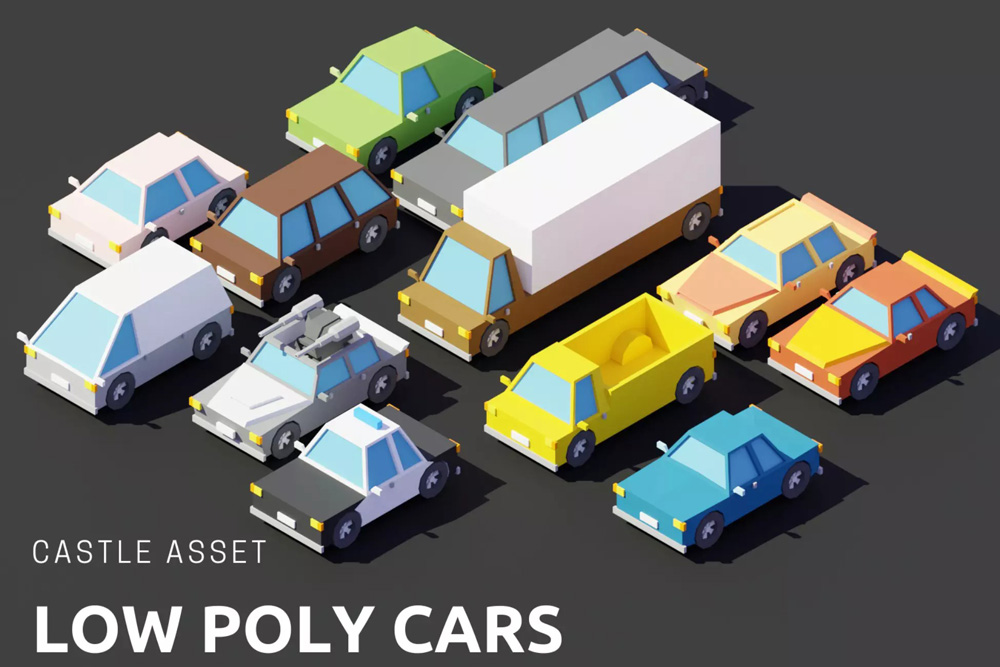 3D Low Poly Cars 1.0.0 低多边形车辆模型下载