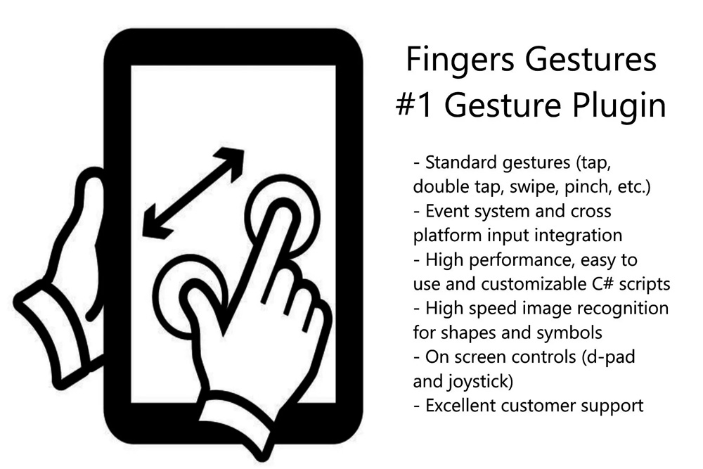 Fingers - Touch Gestures for Unity 3.0.5游戏手势触摸插件