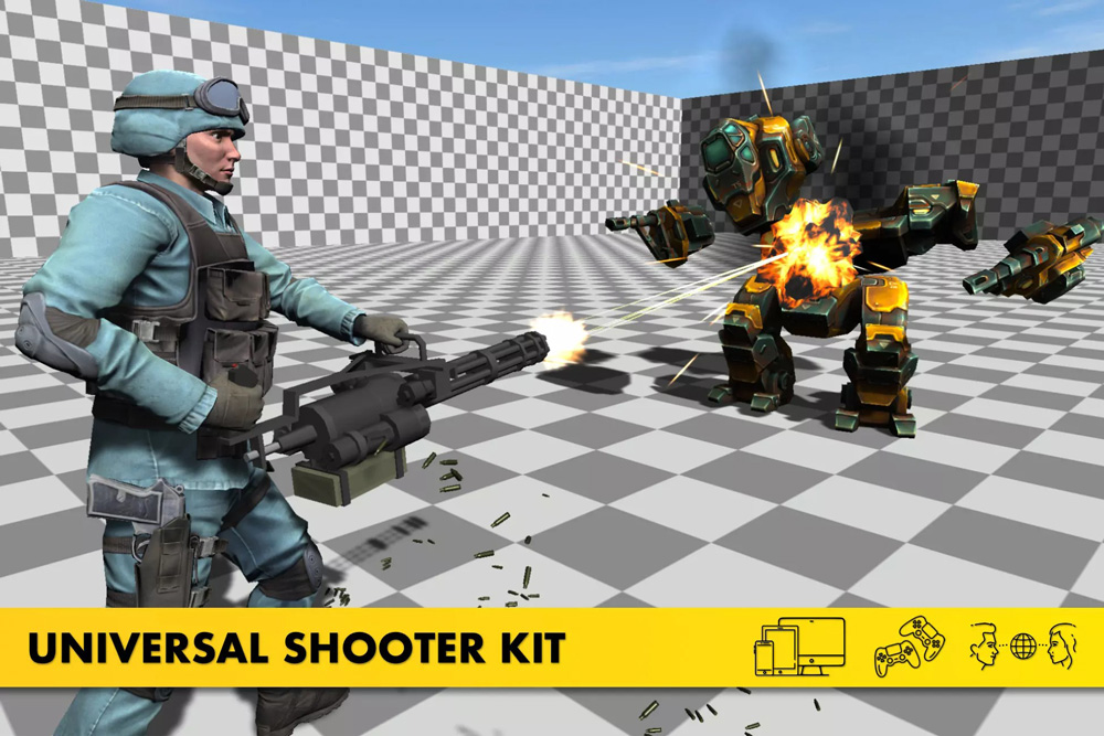 Universal Shooter Kit FPS, TPS, TDS 1.6.1射击游戏项目