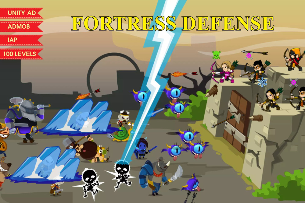 FORTRESS DEFENSE - COMPLETE GAME 2.0塔防游戏完整项目源码