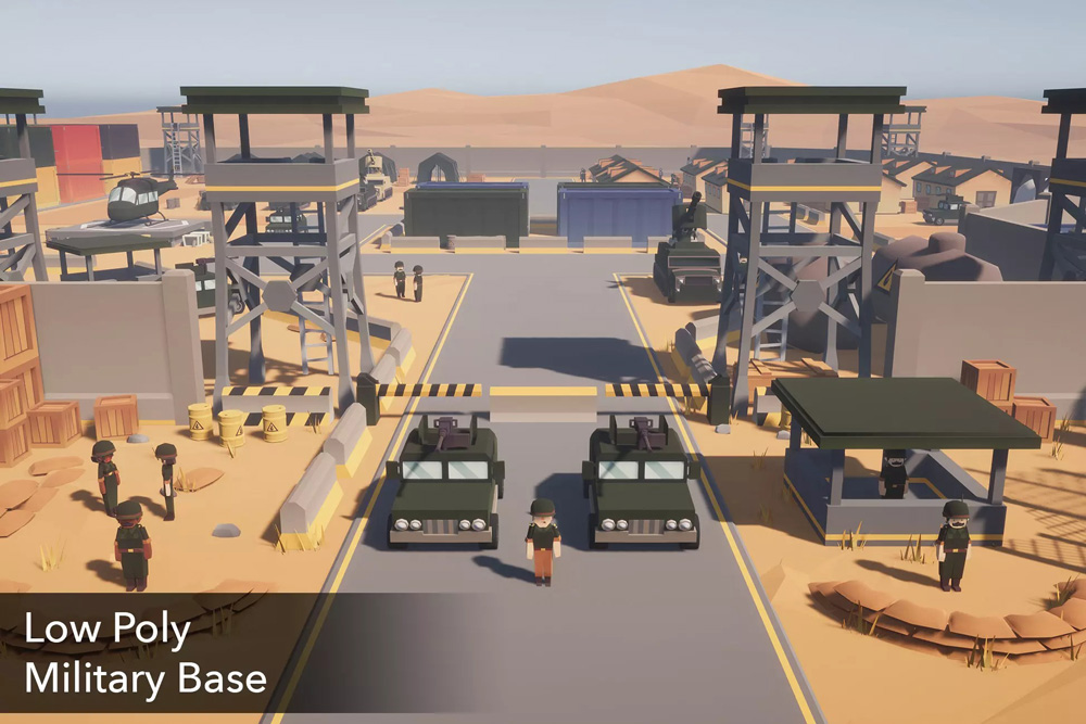 Low Poly Military Base 1.0
