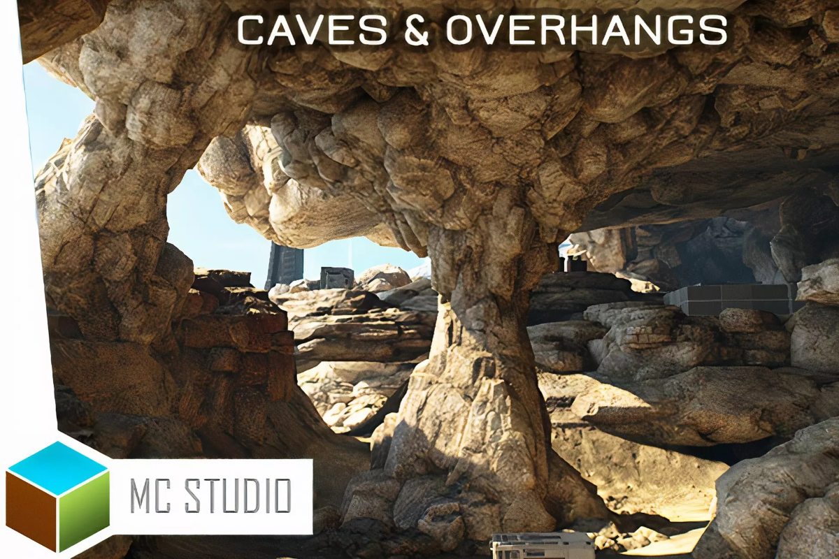MCS Caves & Overhangs 1.30  逼真洞穴地形岩石创建工具