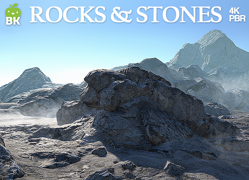 CubeBrush - BK - HD Rocks & Stones [FBXUNITY]  高清岩石和石头