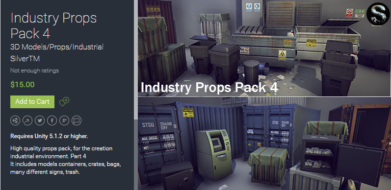 Industry Props Pack 4 1.1   工业箱子道具