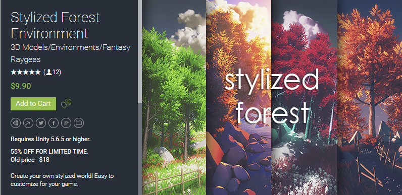 Stylized Forest Environment 2.0  森林场景模型
