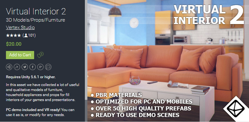 Virtual Interior 2 2.3    住宅家具室内场景