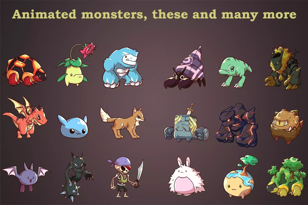 Animated 2D Monsters (Fantazia)　2.01   怪物角色包