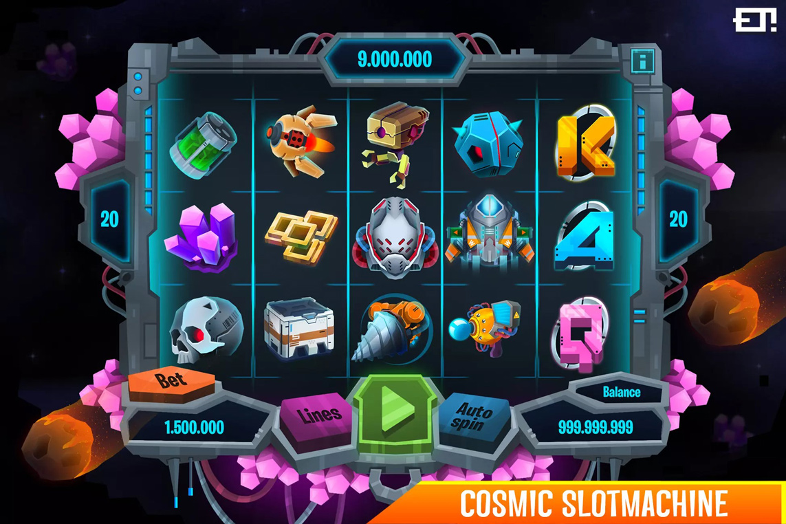 Cosmic Slot machine game template 1.0