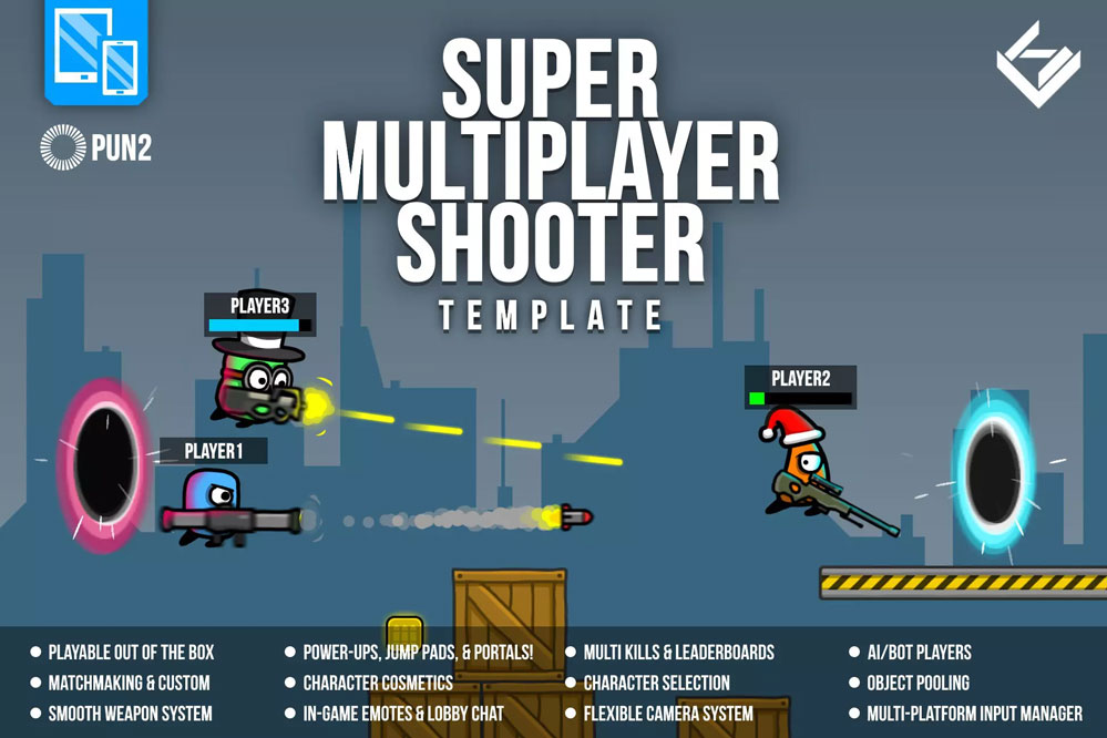 Super Multiplayer Shooter Template 1.4     多人射击游戏模板