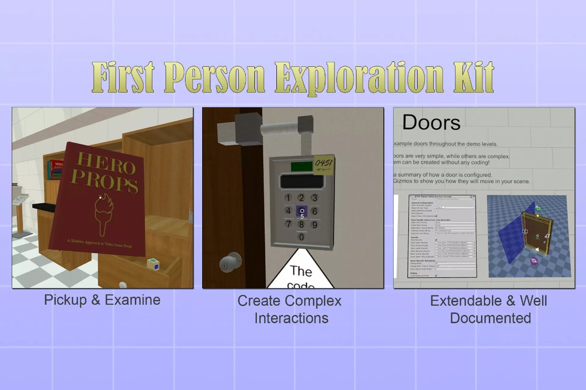 First Person Exploration Kit 2.2.4   探索冒险游戏工具包