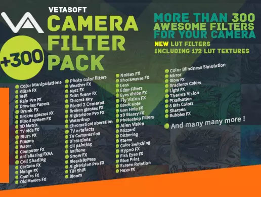 Camera Filter Pack 4.1.0       相机滤镜特效