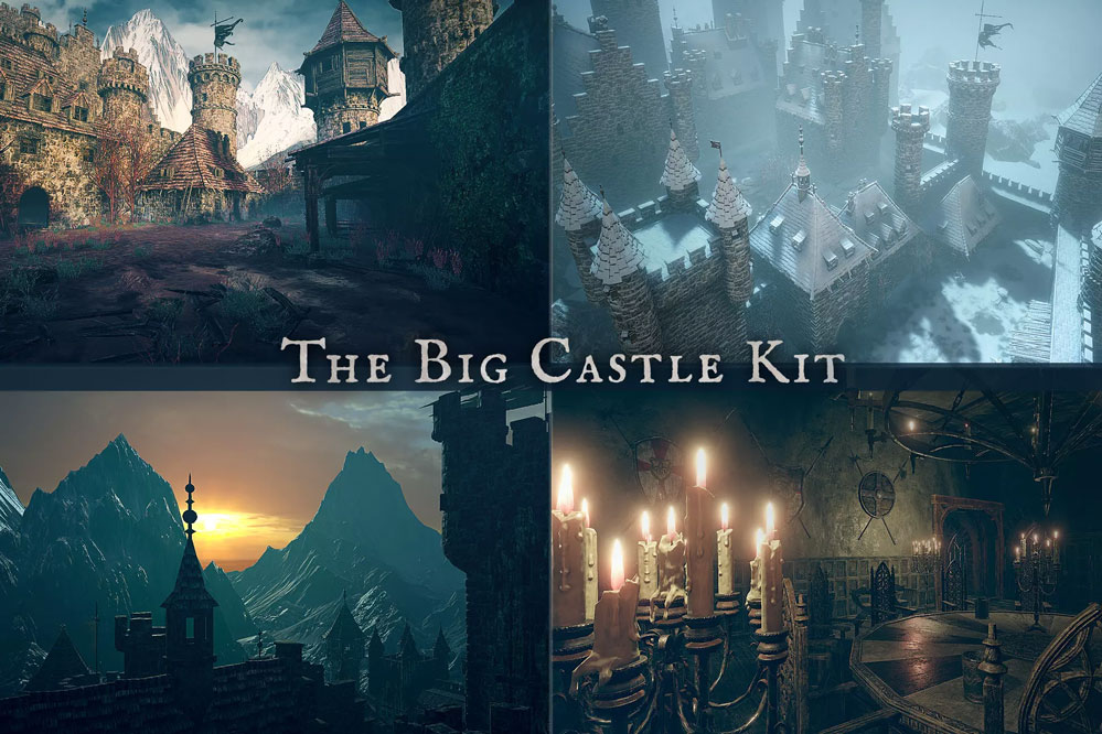 The Big Castle Kit v1.6           幻想城堡含室内场景建筑模型