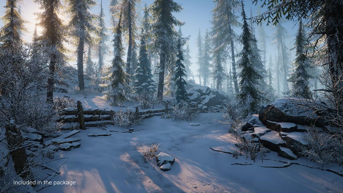 Winter Environment - Nature Pack 2.1         冬季森林场景