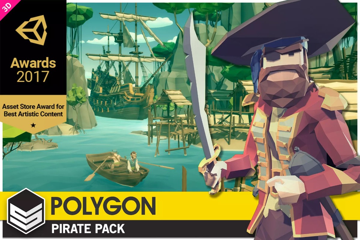 POLYGON - Pirates Pack v1.3    低聚海盗场景