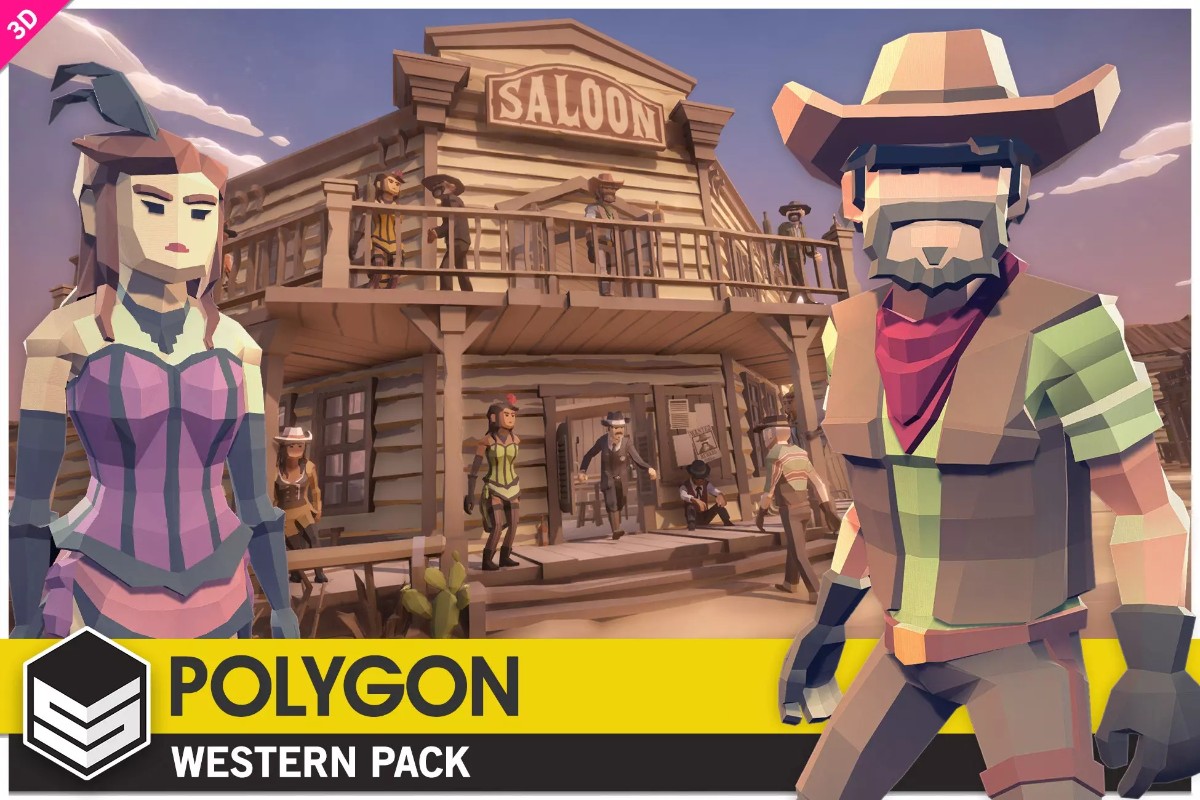 POLYGON - Western Pack 1.0.4.unitypackage     西部小镇