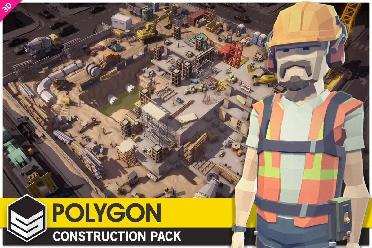 POLYGON - Construction Pack v1.0     建筑施工工地