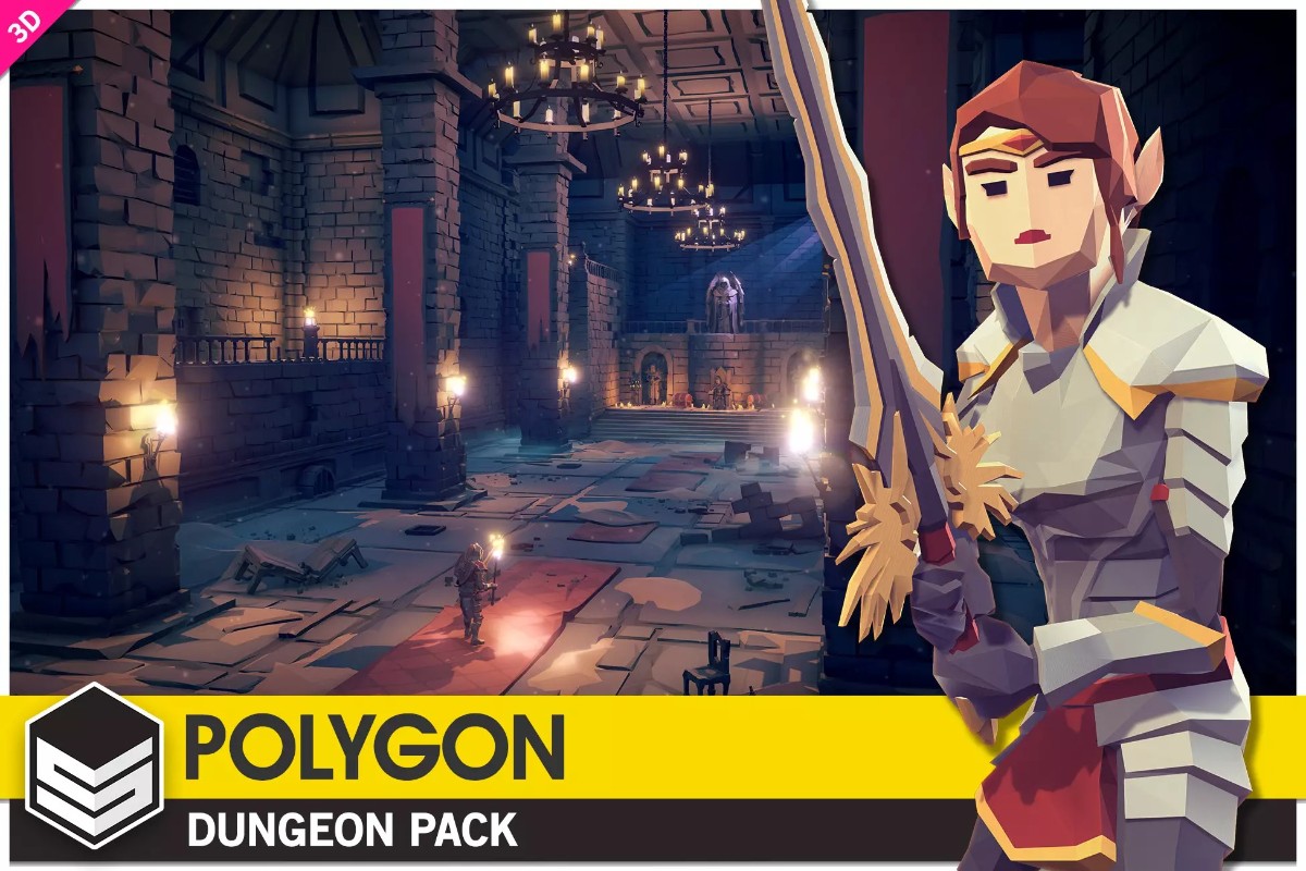 POLYGON - Dungeons Pack v1.4    地牢奇幻精灵兽人