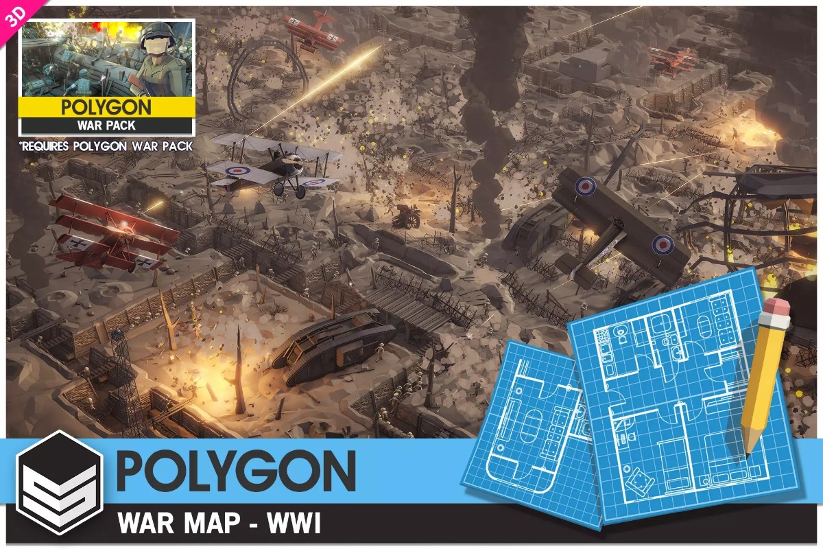 POLYGON - War Map - WWI v1.0     第一次世界大战地图素材