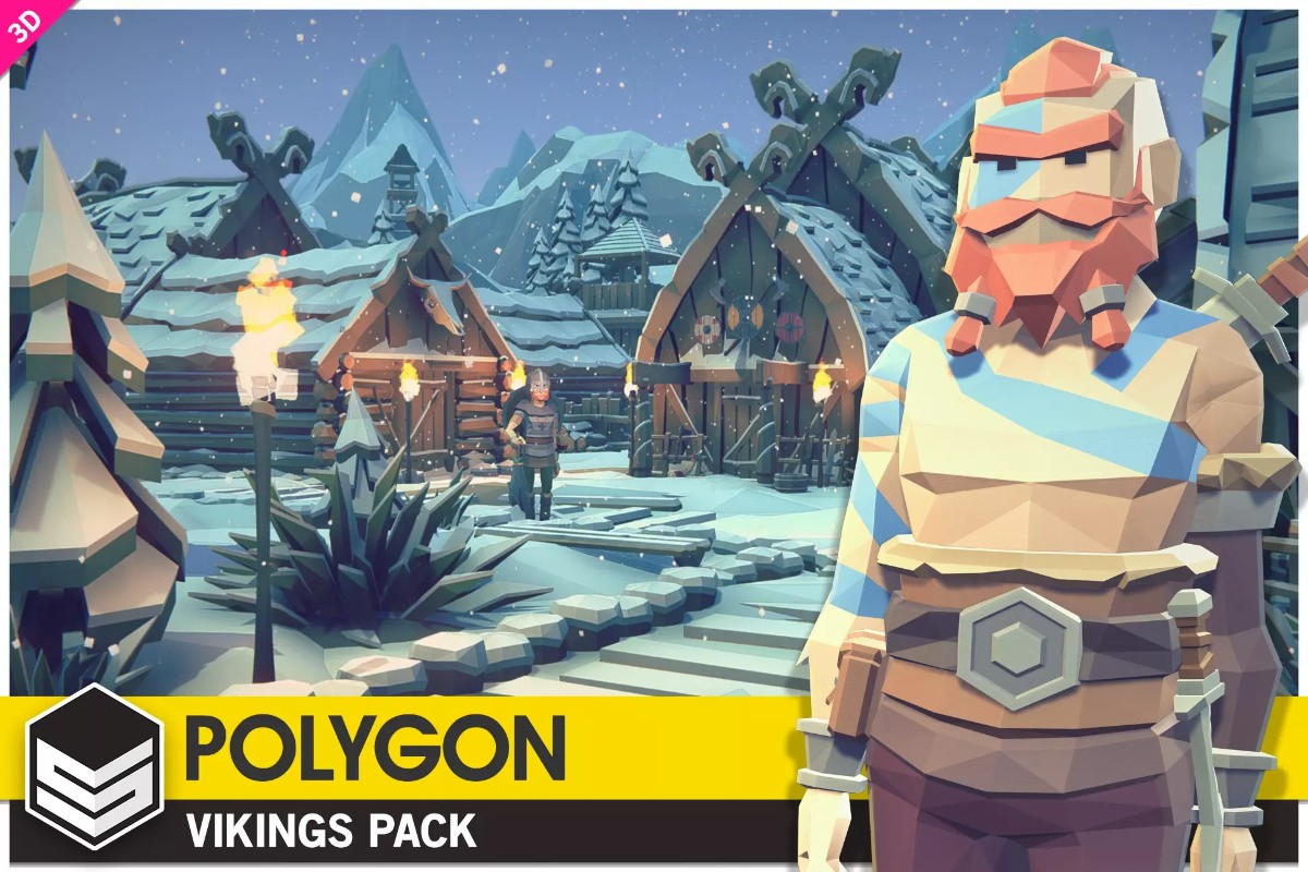 POLYGON - Vikings Pack v1.3    维京人素材