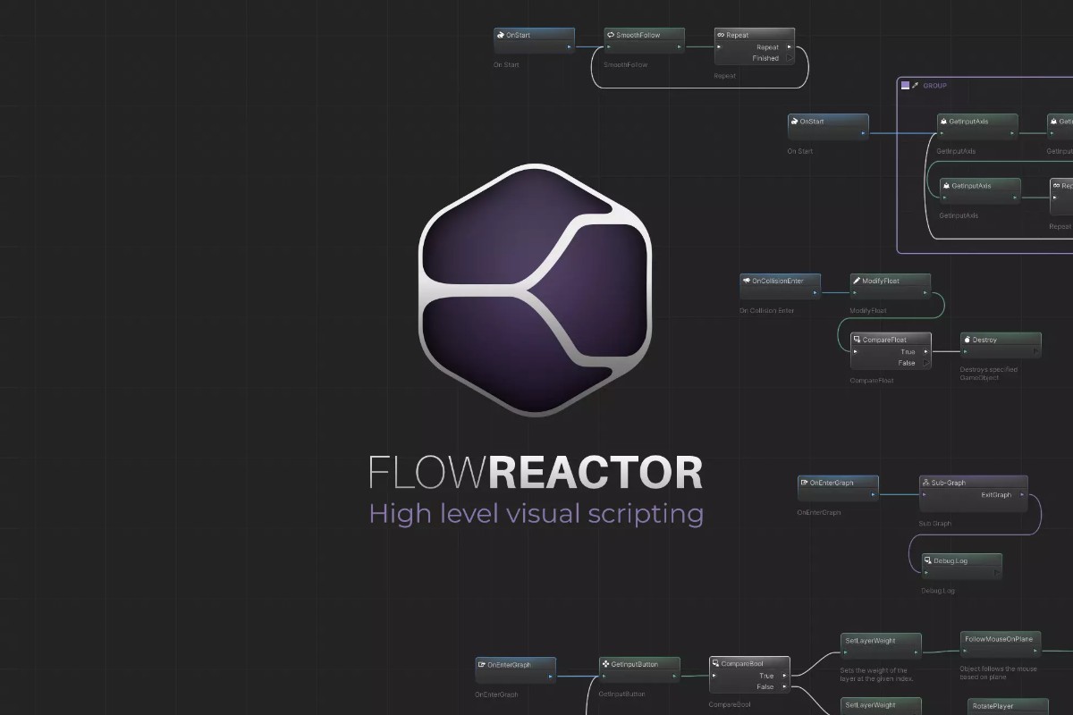 FlowReactor - High level visual scripting 1.3p2   可视脚本