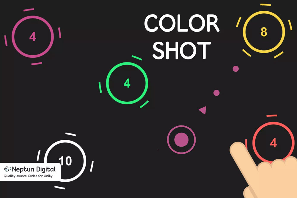 Color Shot - 2D Game Template 1.0    卡通射击击球小游戏