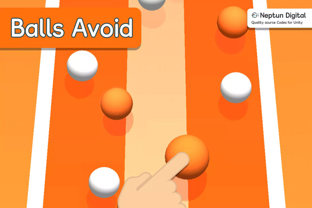Balls Avoid - 3D Game template 1.0  卡通接球小游戏