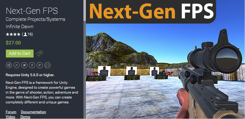 Next-Gen FPS 1.10   射击靶场训练游戏完整项目源码