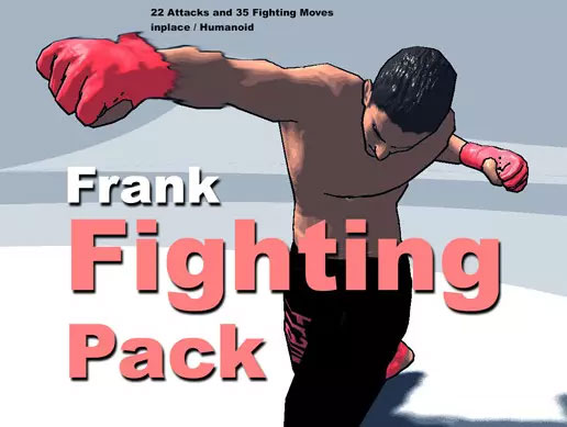 Frank Fighting Pack (1+2)1.5  格斗拳击动作动画包