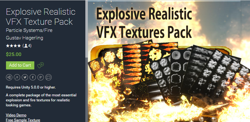 Explosive Realistic VFX Texture Pack v1