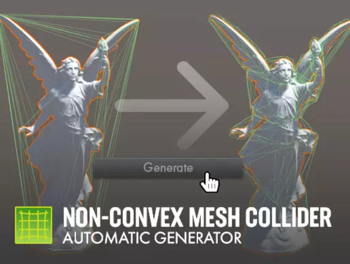 Non-Convex Mesh Collider. Automatic Generator 1.4