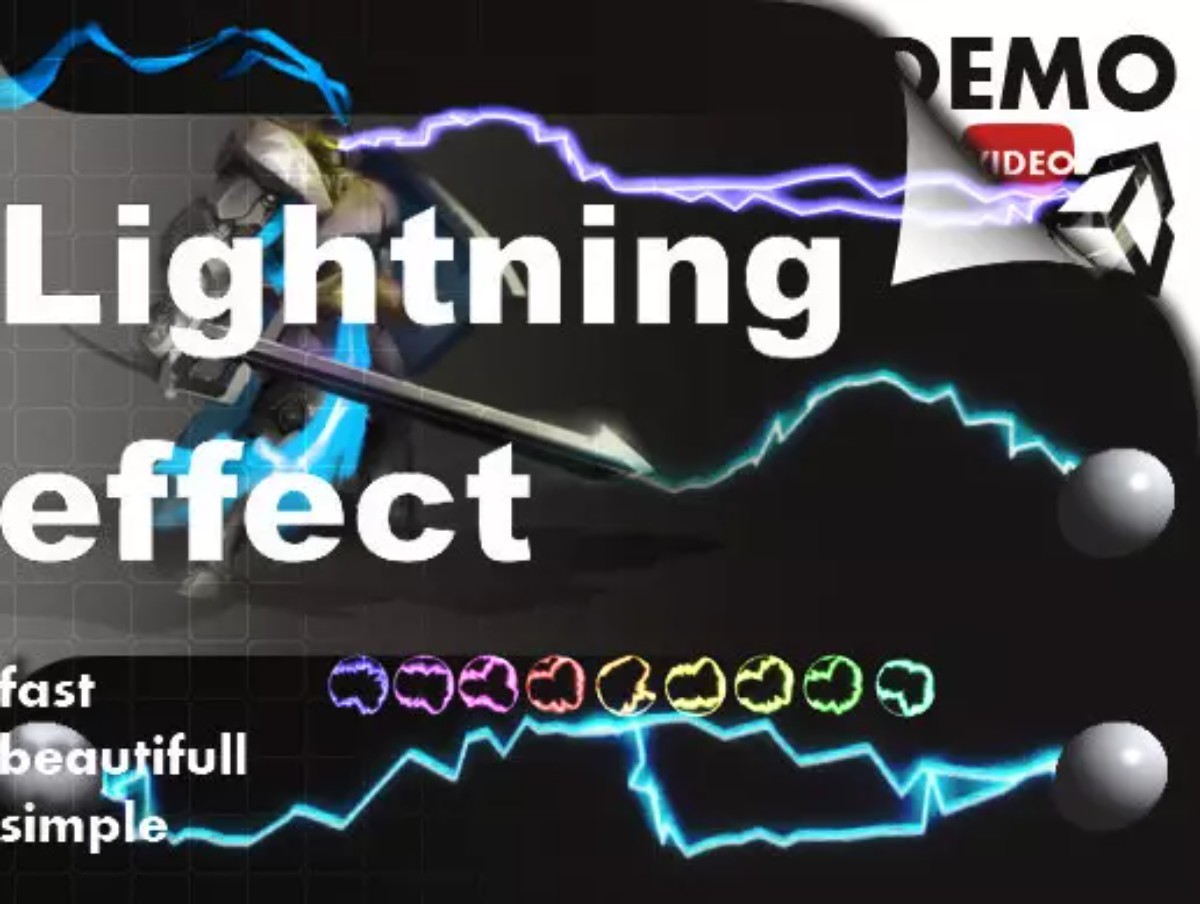 Lightning Effect 1.1      两点间的闪电流效果特效