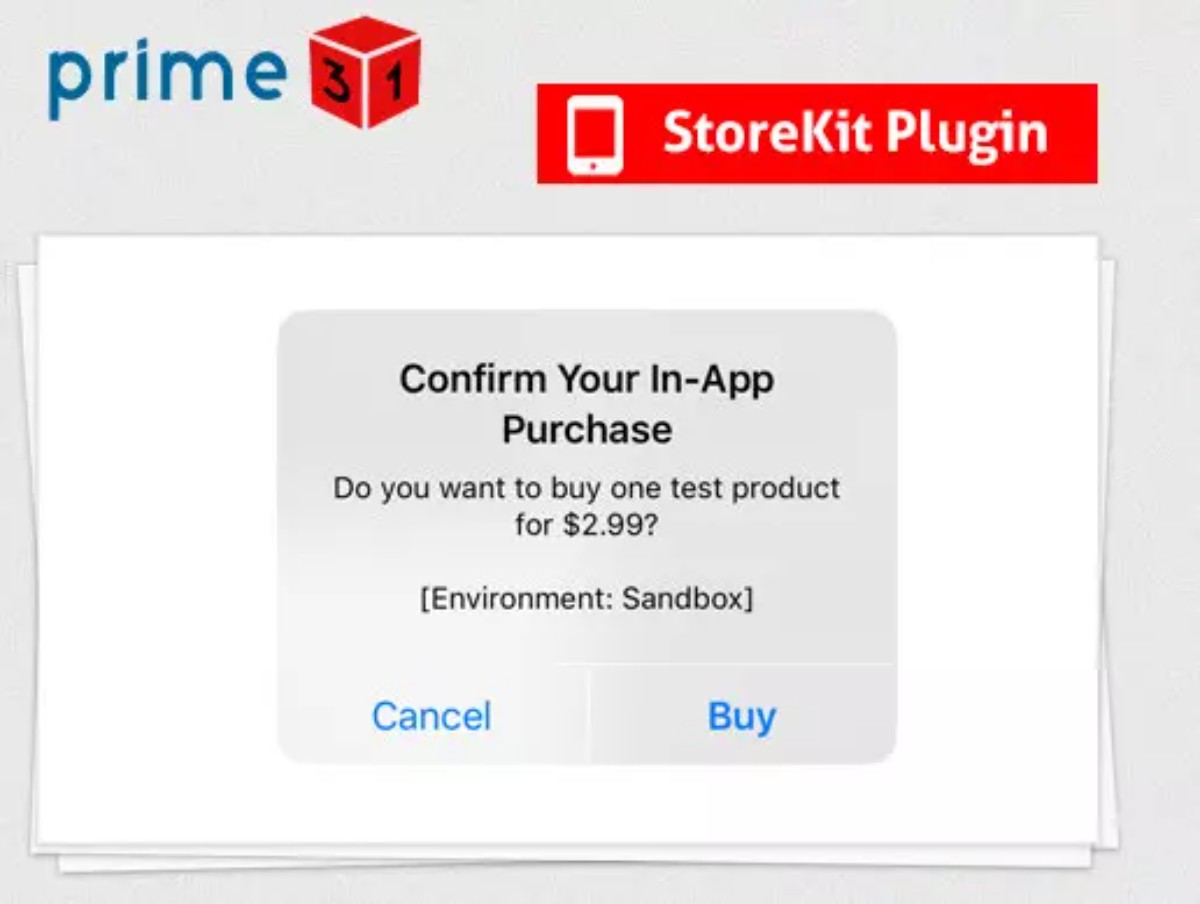 iOS and tvOS StoreKit In App Purchase Plugin v2.25