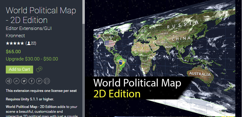 World Political Map - 2D Edition 5.9.3   世界政治地图