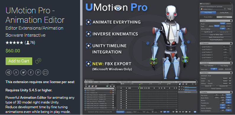 UMotion Pro - Animation Editor 1.11p01    动画编辑器