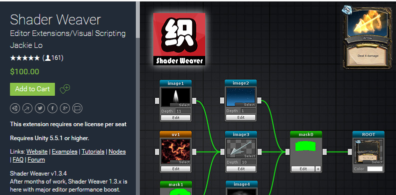 Shader Weaver 1.3.0    可视化卡牌shader特效创建插件