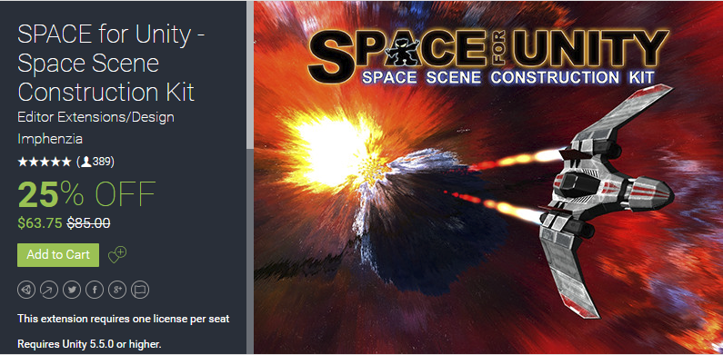 SPACE for Unity - Space Scene Construction Kit 1.5    太空场景创建