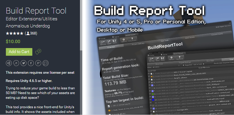 Build Report Tool 3.4.6     游戏构建打包生成报告工具