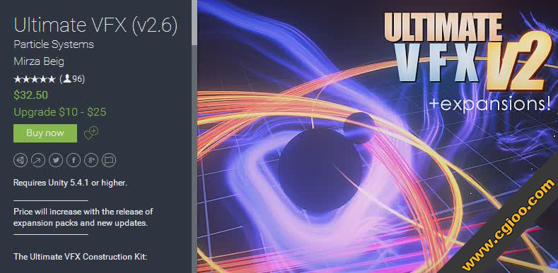 UltimateVFX 2.6.2    火 烟 闪电 风暴 冲击波 力场