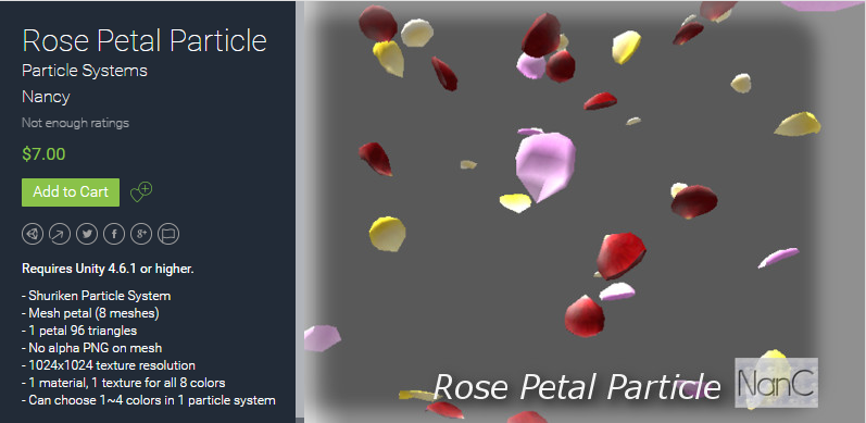 Rose petal Particle draft     玫瑰花瓣粒子特效