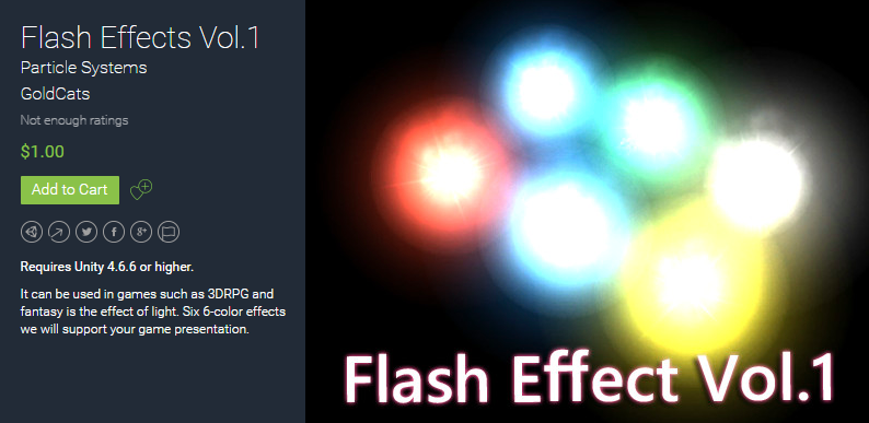 Flash Effects Vol1 v4.6.6.f2   闪光效果卷