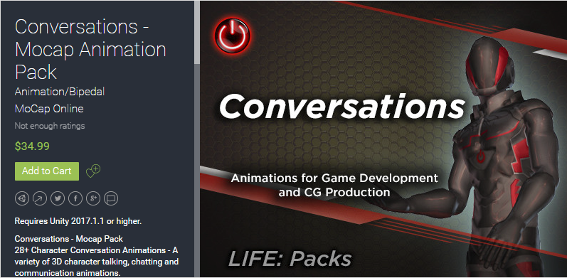 Conversations - Mocap Animation Pack 2.0    人物交谈动画包
