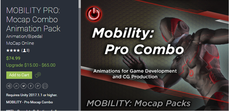 MOBILITY PRO Mocap Combo Animation Pack 2.7A