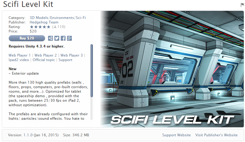 Scifi Level Kit 1.0.0   科幻场景模型 宇宙飞船模型