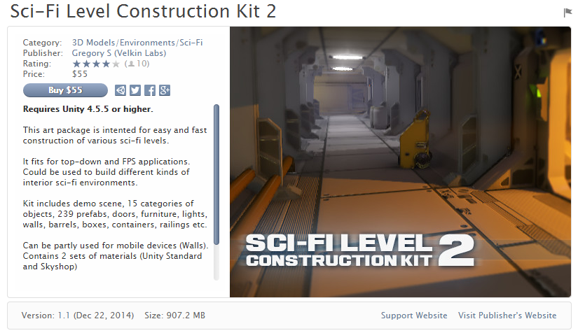 Sci-Fi Level Construction Kit 2 v1.1   科幻场景