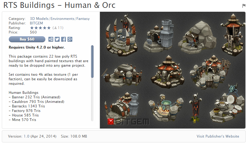 RTS Buildings - Human  Orc