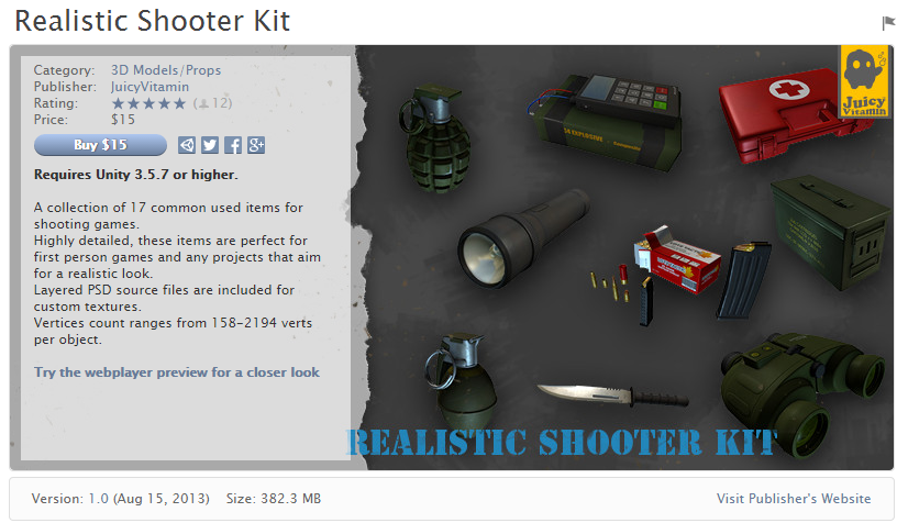 Realistic Shooter Kit    逼真的射手套装