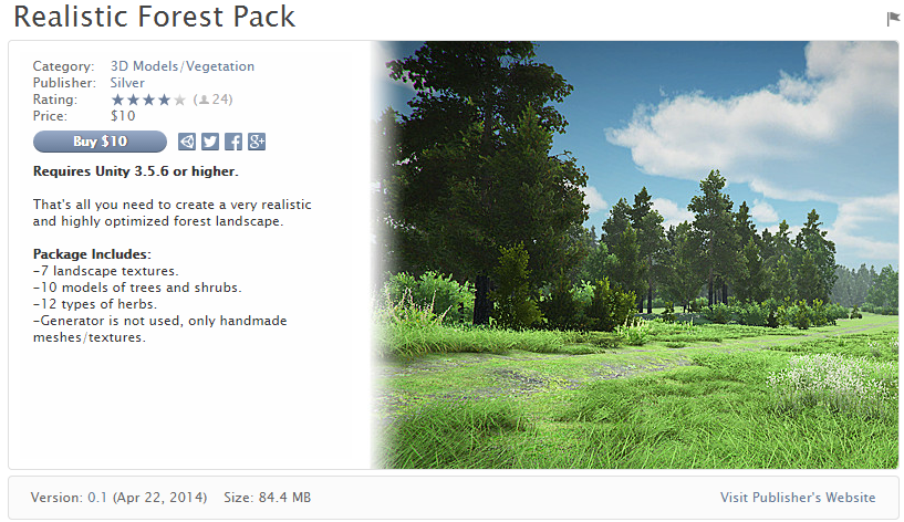 Realistic Forest Pack v0.1   逼真的森林包